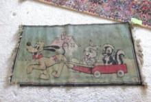Vintage Disney Character Rug