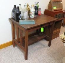 Mission Style Oak Library Desk