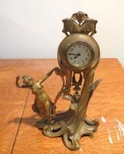 New Haven Clock Co. Metal Sculpture Clock