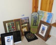 Framed Prints & Asst. Artwork