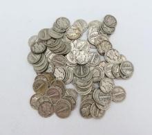 (104) U.S. Mercury Dimes