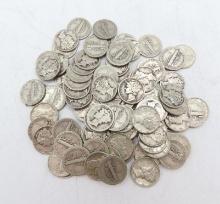 (88) U.S. Mercury Dimes