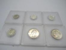 (6) Unc. U.S. Silver Coins