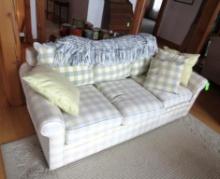 Rowe Furniture Plaid Couch