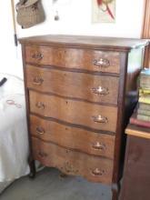 Wood 5-Drawer Dresser