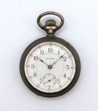 Waltham Sterling Silver Case Pocket Watch