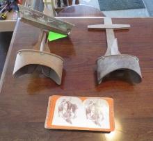 (2) Vintage Stereoscopes w/ (13) Cards