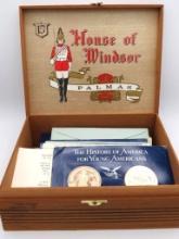 (24pc.) Franklin Mint Bronze Medal Set