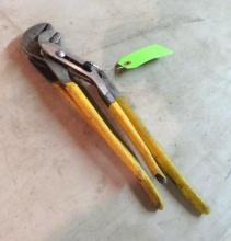 Pair Of Klein 16"-12" Slip Joint Pliers