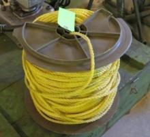 Partial Spool of 1/4" Twisted Polypropylene Rope