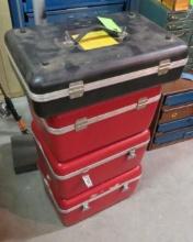(4) Helix Suitcases W/ Asst. Contents