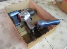 Pneumatic 1/2" Driver & Pneumatic Chisel W/ Right Angle Sander
