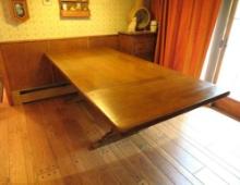 Oak Wood Dining Room Table