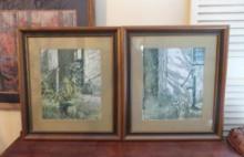 (2) Carolyn Blish Framed Artisan Prints