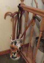 Floral Porcelain Walking Stick Holder