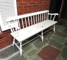 Wood Porch Bench