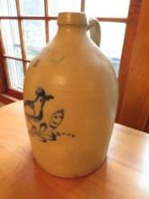 N.Y Stoneware Co. 2Gal. Salt Glazed Jug