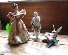 (3) Porcelain Figurines