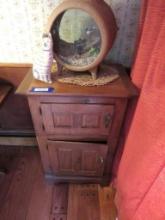 Pine Cabinet w/Contents