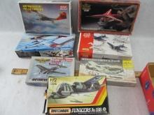 (7) Vintage Aircraft Model Kits