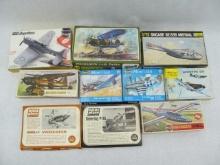(10) Vintage Aircraft Model Kits