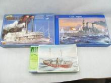 (3) Vintage Ship Model Kits
