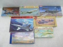 (7) Plastic Model Airplane Kits