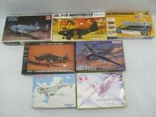 (7) Vintage Plastic Airplane Model Kits