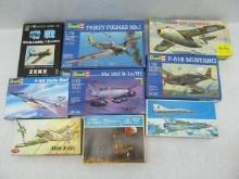 (9) Asst. Plastic Model Aircraft Kits