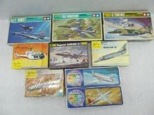 (9) Plastic Airplane Model Kits