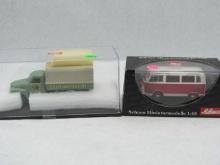(2) Schuco, Ford Taunus Transit & Mercedes L 319