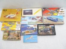 (10) Vintage Airplane Model Kits