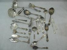 (23pcs.) ancy Silverplate Flatware