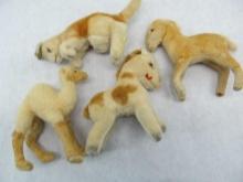 (4) Steiff Small Stuffed Animals