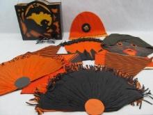 Halloween Vintage Crepe Hats, Cat Mask