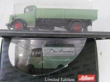 (2) Schuco Mercedes Benz Green Trucks