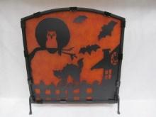 Contemporary Halloween Motif Fire Screen