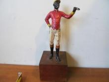 Rare Jockey Lamp Base w/ Original Paint