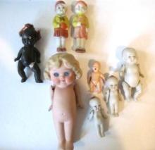 (6) Tiny Japanese Porcelain Dolls/Figurines