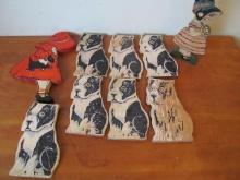 (7) Boston Terrier Doorstops