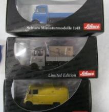 (3) Schuco Mercedes Benz L319 Trucks