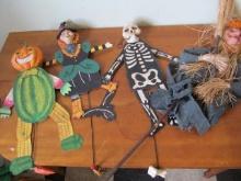 (4pc.) Halloween Metal & Composition Wall Art
