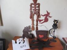 (7pcs.) Metal Halloween Cut Outs