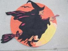 Witch Hooked Rug