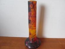 French Style Art Glass Vase