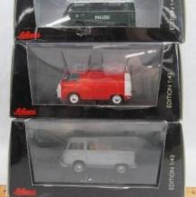 (3) Ford Taunus Transit FK 1000 Vans; Schuco
