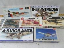 (7) Vintage Plastic Airplane Model Kits
