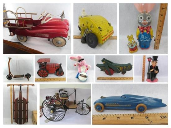 (1664) Vintage Toys, Model Vehicles, Halloween