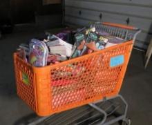 Shopping Cart Full of Coloring Books