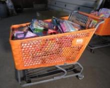 Shopping Cart Full of Coloring Books